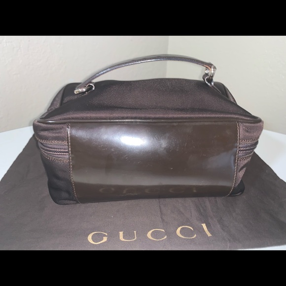 Authentic Gucci bamboo top handle clutch box bag - Picture 2 of 9